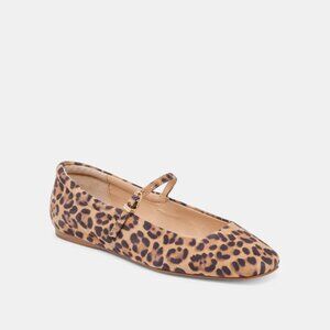 Dolce Vita Reyes Ballet Flats Dk Leopard Suede Regular price$135 size 8